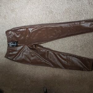 Faux Leather Pants